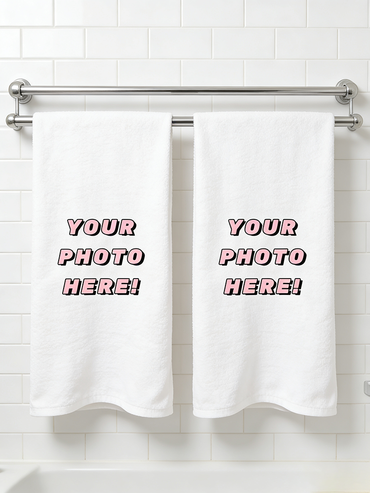 Spa Wellness Images - 1Pc/2Pc Custom Photo Towel, Upload Your