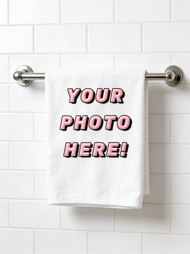 1Pc/2Pc Custom Photo Towel, Up - Spa Wellness Images ulasan dan harga