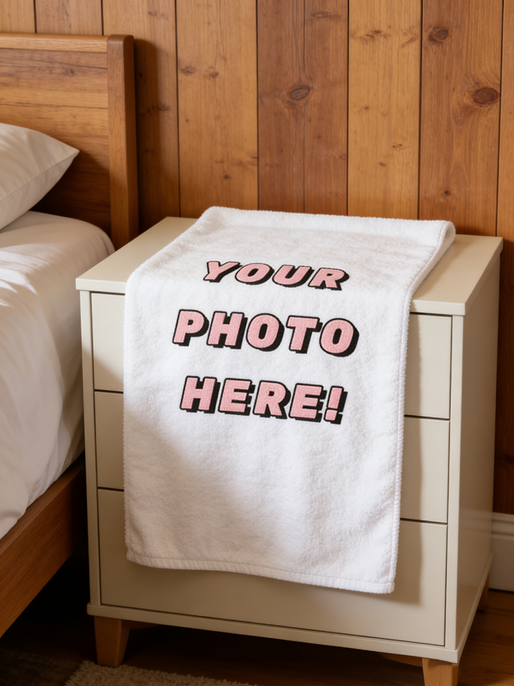 1Pc/2Pc Custom Photo Towel, Up - Spa Wellness Images ulasan dan harga